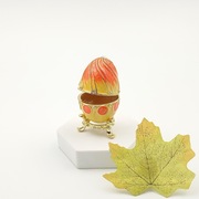 Jajko jajo faberge pojemniki szkatułka pomarańczowe styl mandaryński