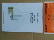 Quickboost 72463 MiG-15 gun barrels lufy do EDUARD
