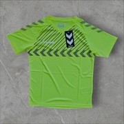 Koszulka sportowa, treningowa, neonowo - żółta Hummel 152 cm