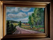 STARY OBRAZ PODPISANY -J.CYBIS