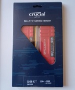 (NOWY) RAM DDR4 - Crucial 32GB (2x16GB) 3200MHz CL16 Ballistix Red