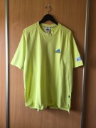 Adidas Vintage T-shirt Neon Limonka 1999 Retro Sport Logo L
