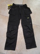SNICKERS WORKWEAR CORDURA czarne robocze spodnie męskie NOWE_ 44 - 30/32