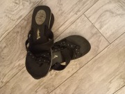 Klapki skechers czarne