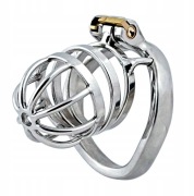 Stalowy pas cnoty Chastity Cage klatka oring 50mm