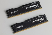 HyperX Fury 16GB 2x8GB DDR4 2400MHz HX424C15FBK2/16 bardzo dobry stan
