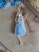 Aniołek Anioł stróż mini I Komunia Święta makrama zawieszka 