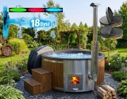 BALIA Ogrodowa Jacuzzi 200cm PIEC WEWNĘTRZNY AKRYL Hydromasaż = Wycena