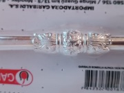 Bombilla alpaka Garibaldi 16 cm z Paragwaju (kwiaty)