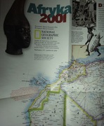AFRYKA - National geographic - mapa dwustronna, poster popularnonaukowy