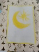 Księżyc i słońce rysunek