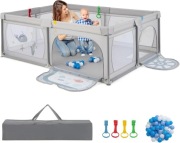 Kojec dla niemowląt 205 x 147 cm, składany BRAK PIŁEK W ZESTAWIE!