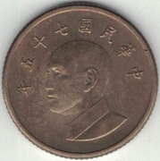 Tajwan 1 dolar 1986 - 20 mm - nr 2