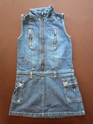 Sukienka George dżinsowa na około 8 lat dł 64 cm