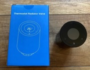 Czarna głowica termostatyczna grzejnik Tuya ZigBee