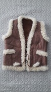Kamizelka dziecięca skóra naturalna owcza dla 3,4,5 latka