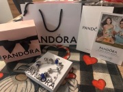 Bransoletka Pandora 19cm z charmsami