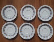 stare talerzyki deserowe WAWEL PRL zestaw 6 sztuk