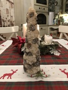 Piękna duża świeca choinka Boże Narodzenie