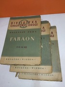 Faraon tom 1-3 , wydanie Książka i Wiedza 1949