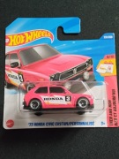 Nowy '73 Honda Civic Custom Hot Wheels model 231/250 kolekcja 2026