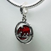 Charms Upside Down dwustronny S925 srebrny Stranger Things zawieszka