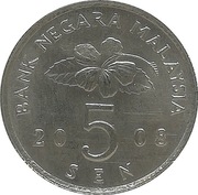 Malezja 5 sen 2008, KM#50