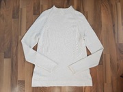 Gap sweter śmietankowo-biały S wełna merino