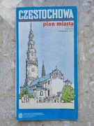 CZĘSTOCHOWA - plan miasta, 1989