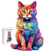 Puzzle drewniane kot L