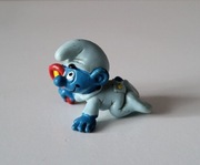 Schleich smerf smurf dzidziuś z grzechotką figurka model wycofany