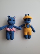 Hipolina i Hipolit – para hipopotamów handmade (amigurumi)