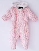 Zimowy ocieplany kombinezon z kapturem DKNY 62/68