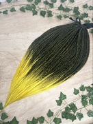 Warkoczyki wielorazowe 120 końcówek ombre żółte