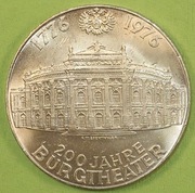 Austria 100 szylingów - 200 rocznica - Burgrheater