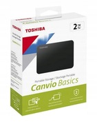Dysk zewnętrzny HDD Toshiba Canvio Basics 2TB Czarny (HDTB520EK3AA)