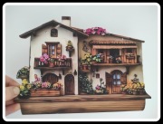 Wieszak na klucze lub inne drobiazgi biały domek dekoracja ścienna