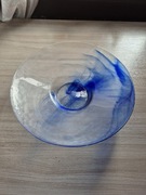 Miska szklo color niebieska