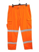 Pomarańczowe spodnie robocze Hi-Vis Aqua 38T XL