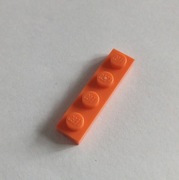 KLOCEK LEGO PŁYTKA 3710 - POMARAŃCZOWA