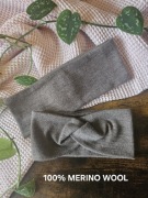 Komplet 100% merino wool – opaska damska + męska, handmade premium 