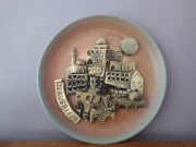 Talerz kolekcjonerski wiszący - pamiątka z Jerozolimy