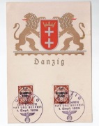 GDAŃSK DANZIG - Hitlerowska pocztówka propagandowa 1939