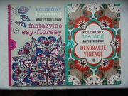 Dekoracje vintage + Fantazyjne esy-floresy Kolorowy trening antystresowy