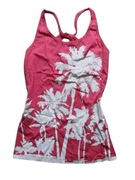 Różowa bluzka damska 34,XS na lato BonPrix Collection wzór palmy