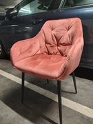 Krzesło z podłokietnikami Jarvis 58x83 cm koralowe