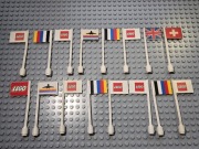 KLOCKI LEGO ELEMENTY FLAGI UNIKATOWE OD 1ZŁ LICYTACJA