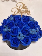 Dzień Babci, Dziadka , Walentynki,  kwiaty mydlane flower box 