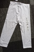 Leginsy, 3/4 damskie, wielkość XS, kolor białe