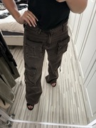 Jeansy z kieszeniami cargo Reserved S/36 spodnie denim